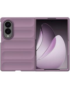 Mobigear Bumpy Samsung Galaxy Z Fold 8 Hülle Flexibles TPU Backcover - Lila