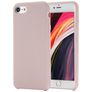 Mobigear Rubber Touch iPhone 8 Silikon Hülle Backcover - Pink