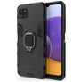 Mobigear Armor Ring Samsung Galaxy A22 5G Hülle Hardcase Backcover Stoßfest mit Ringhalter - Schwarz