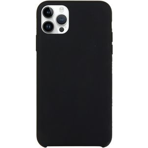 Mobigear Rubber Touch iPhone 15 Pro Silikon Hülle Backcover - Schwarz
