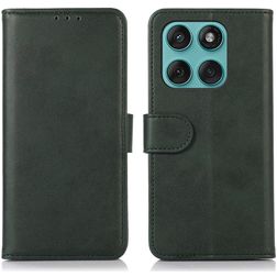 Mobigear Wallet Motorola Edge 60 Fusion Hülle Klapphülle Geldbörse - Grün