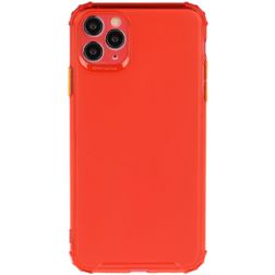 Mobigear Cushion iPhone 12 Pro Max Hülle Flexibles TPU Backcover Stoßfest - Rot