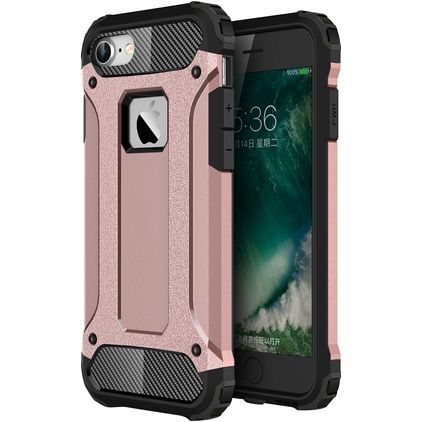 Mobigear Outdoor iPhone 7 Hülle Hardcase Backcover Stoßfest - Roségold