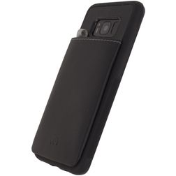 Mobilize Gelly Card Samsung Galaxy S8 Hülle Flexibles TPU Backcover mit Kartenhalter - Schwarz