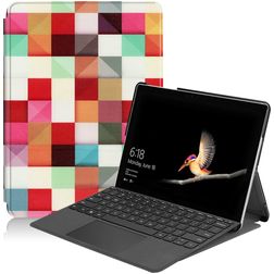 Mobigear Design Microsoft Surface Go 2 Hülle Klapphülle - Mosaik