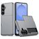 Mobigear Card Samsung Galaxy S26 Plus Hülle Hardcase Backcover Stoßfest mit Kartenhalter - Grau