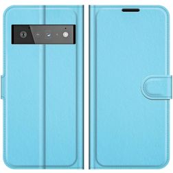 Mobigear Classic Google Pixel 6 Pro Hülle Klapphülle Geldbörse - Blau