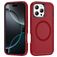 Mobigear Rugged Mag iPhone 16 Pro MagSafe Hülle Hardcase Backcover Stoßfest - Rot