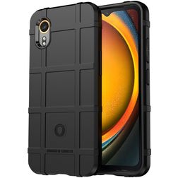 Mobigear Rugged Shield Samsung Galaxy Xcover 7 Hülle Flexibles TPU Backcover Stoßfest - Schwarz