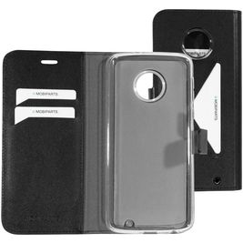 Mobiparts Classic Wallet Motorola Moto G6 Plus Hülle Klapphülle Geldbörse - Schwarz