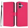 Mobigear Urban Wallet iPhone 16 Hülle Klapphülle Geldbörse - Magenta