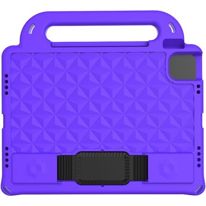 Mobigear Diamond iPad Pro 11 Zoll (2022) Tablet Hülle für Kinder mit Tragegriff - Lila
