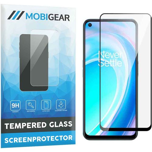 Mobigear Premium OnePlus Nord CE 2 Lite 5G Panzerglas Gehärtetes Glas Displayschutz - Hüllenfreundlich - Schwarz