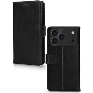 Mobilize Premium Gelly iPhone 17 Pro Hülle Klapphülle Geldbörse - Schwarz