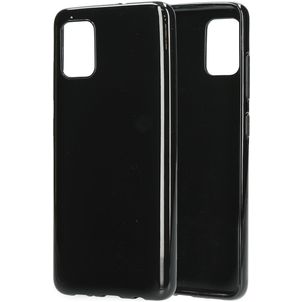 Mobiparts Classic Samsung Galaxy A51 Hülle Flexibles TPU Backcover - Schwarz