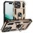 Mobigear Armor Ring iPhone Air Hülle Hardcase Backcover Stoßfest mit Ringhalter - Gold