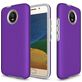 Mobigear Antislip Motorola Moto G6 Hülle Hardcase Backcover Stoßfest - Lila