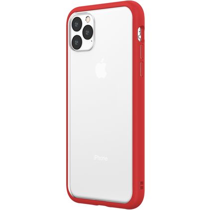 Rhinoshield MOD NX iPhone 11 Pro Max Hülle Hardcase Backcover Stoßfest - Transparent / Rot