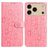 Mobigear Flowers iPhone 17 Pro Hülle Klapphülle Geldbörse - Pink