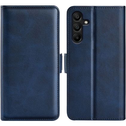 Mobigear Slim Magnet Samsung Galaxy M15 Hülle Klapphülle Geldbörse - Dunkelblau