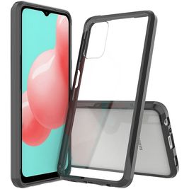 Mobigear Crystal Samsung Galaxy A32 5G Hülle Hardcase Backcover - Transparent / Schwarz