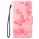 Mobigear Butterfly iPhone SE (2020) Hülle Klapphülle Geldbörse - Pink