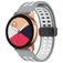 Mobigear Sport Plus Mag Silikon Smartwatch Armband Magnetverschluss - 22 mm - Weiß / Grau