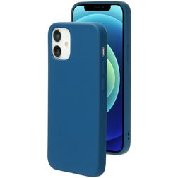 Mobiparts iPhone 12 Silikon Hülle Backcover - Blueberry Blue