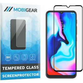 Mobigear Premium Motorola Moto E7 Plus Panzerglas Gehärtetes Glas Displayschutz - Hüllenfreundlich - Schwarz