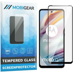 Mobigear Premium Motorola Moto G60 Panzerglas Gehärtetes Glas Displayschutz - Hüllenfreundlich - Schwarz