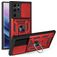 Mobigear Armor Ring Cam Slide Samsung Galaxy S22 Ultra Hülle Hardcase Backcover Stoßfest mit Ringhalter - Rot