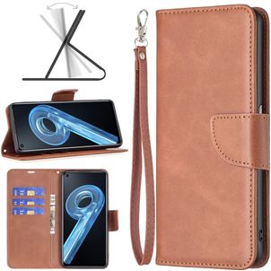 Mobigear Excellent OPPO A96 Hülle Klapphülle Geldbörse - Braun