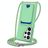 Mobigear Lanyard Card Samsung Galaxy S26 Ultra Silikon Handykette mit Kartenhalter - Grün