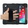 Mobigear SureGrip XGuard iPad Air 11 Zoll (2026) Hülle Kunststoff,Silikon Backcover + Stifthalter + Schulterträger + Ständer - Schwarz