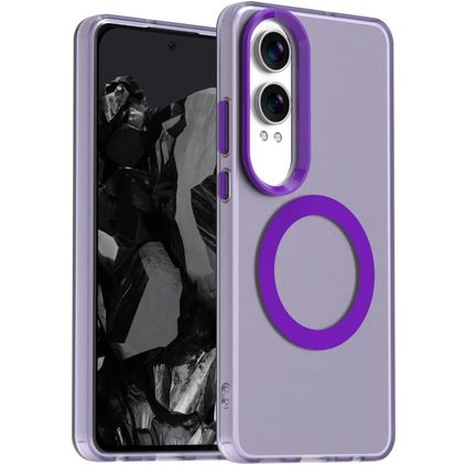 Mobigear Shockproof OnePlus Nord CE 4 Lite MagSafe Hülle Hardcase Backcover - Lila