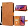 Mobigear Wallet Motorola Moto G84 Hülle Klapphülle Geldbörse - Braun