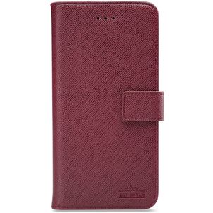 My Style Flex Wallet Samsung Galaxy A7 (2018) Hülle Klapphülle Geldbörse - Bordeaux