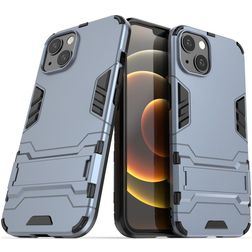 Mobigear Armor Stand iPhone 13 Hülle Hardcase Backcover Stoßfest mit Ständer - Blau
