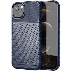Mobigear Groove iPhone 13 Mini Hülle Flexibles TPU Backcover - Blau