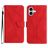 Mobigear Stitch iPhone 17 Hülle Klapphülle Geldbörse - Rot