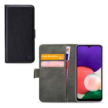 Mobilize Classic Gelly Wallet Samsung Galaxy A22 5G Klapphülle Portemonnaie - Schwarz