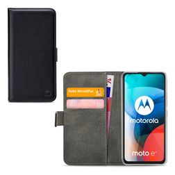 Mobilize Classic Gelly Wallet Motorola Moto E7 Plus Hülle Klapphülle Geldbörse - Schwarz
