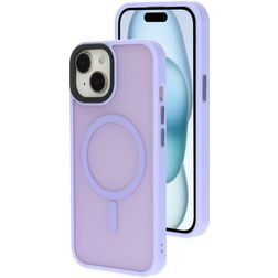 Mobiparts Hardcover iPhone 15 MagSafe Hülle Hardcase Backcover - Satin Lila