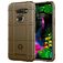 Mobigear Rugged Shield LG G8 ThinQ Hülle Flexibles TPU Backcover Stoßfest - Braun
