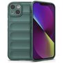 Mobigear Bumpy iPhone 14 Hülle Flexibles TPU Backcover - Grün