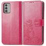 Mobigear Clover Nokia G42 Hülle Klapphülle Geldbörse - Rot