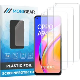 Mobigear OPPO A94 5G Displayschutz Schutzfolie - Hüllenfreundlich (3er Pack)