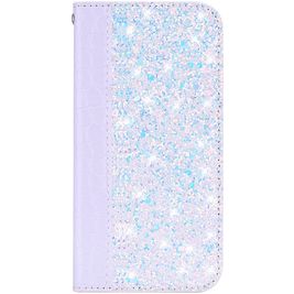 Mobigear Croco Glitter Motorola One Power Hülle Klapphülle Geldbörse - Weiß Mobigear Croco Glitter Motorola One Power Hülle Klapphülle Geldbörse - Weiß