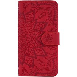 Mobigear Mandala iPhone 11 Pro Max Hülle Klapphülle Geldbörse - Rot