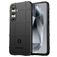 Mobigear Rugged Shield Samsung Galaxy S24 FE Hülle Flexibles TPU Backcover Stoßfest - Schwarz